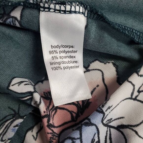 Maurices Strapless Floral Maxi Dress Women’s Size 2 Navy Pink Blue Roses - Picture 7 of 8